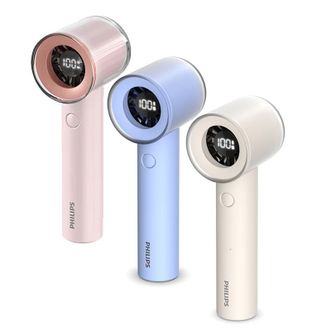 飞利浦/Philips  风宝手持风扇长续航100档超高速节能大风力USB充电迷你便携小风扇户外风宝野餐风扇ACR3222BPF蓝粉随机发