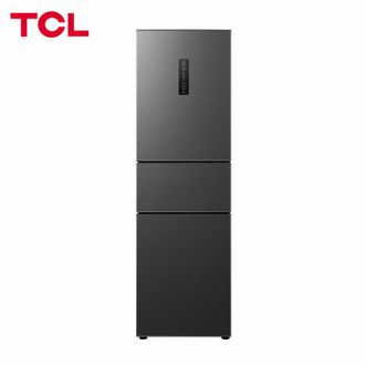 TCL  三门三温区一级变频节能冰箱 风冷无霜 小型家用电冰箱 小户型租房宿舍 R261V7-C星曜灰