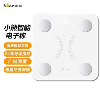 小熊/Bear  电子体重秤 体脂秤 电子称家用智能高精准健康秤测脂肪人体秤男女减肥专用高精度蓝牙连接