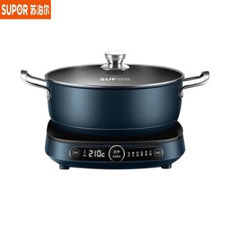 苏泊尔（SUPOR）  电磁炉C21-ICD32 套装家用 2100W匀猛火滑控调节火锅炉微晶面板一键爆炒智能定时