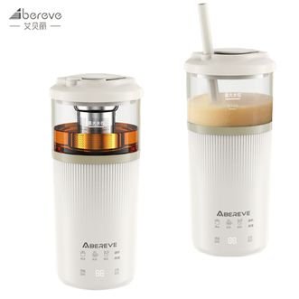 艾贝丽  500ml电热水杯奶茶机便携烧水杯煮茶器茶杯 保温电水壶电热水壶旅行防烫养生杯烧水杯GM-PC701