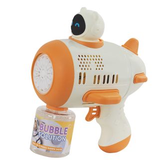 婴侍卫（BBG+）  星际航行飞机泡泡枪  儿童电动玩具RX6610  奶咖色