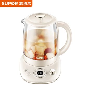 苏泊尔（SUPOR）  养生壶家用1.5l煮茶器加厚玻璃多功能电热水壶花茶壶SW-15Y28