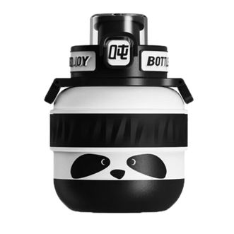吨吨BOTTLEDJOY  熊猫吨吨弹跳盖吨吨杯保温杯便携316不锈钢学生水杯 1000ml   D15