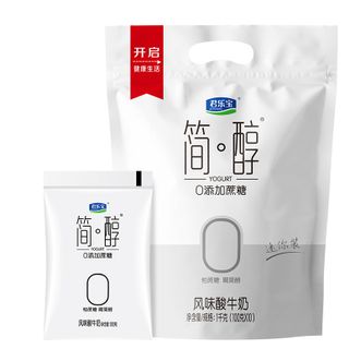 君乐宝（JUNLEBAO）  简醇0添加蔗糖原味酸奶 100g*10袋