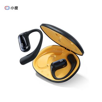 小度/Xiao Du  S108 真无线蓝牙耳机AI智能语音助手 开放挂耳式蓝牙耳机不入耳内置实时翻译运动通话降噪长续航 AI智能声控丨4麦降噪丨玄武黑