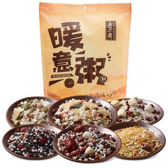 五芳斋 五谷杂粮粗粮组合农家杂粮原料早餐腊八粥米独立小包装多口味 暖意粥料6口味各一包（共900克）