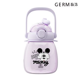  格沵/germ  米奇系列萌萌大肚水杯(纯真款）1000ML 大容量吸管水杯 高颜值 儿童学生 运动水壶 GM13DB18589