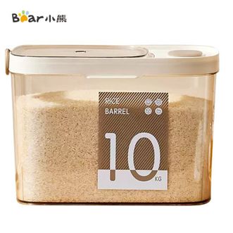 小熊  米桶 家用10KG防虫防潮密封食品级米桶米缸大米储存收纳盒CXW0064-S01