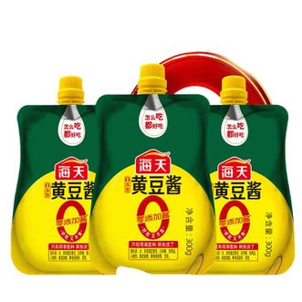 海天  0添加黄豆酱300g *3袋