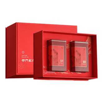 金浣熊食品 祁门红茶红香螺礼盒250g一级红茶2罐/盒 金浣熊食品 祁门红茶红香螺礼盒250g一级红茶2罐/盒