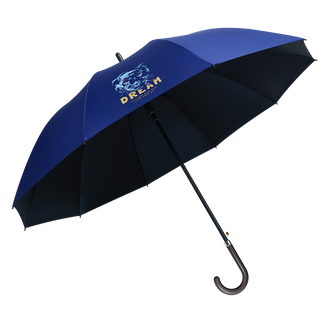 红叶  直杆黑胶迅猛豹伞1878 颜色随机