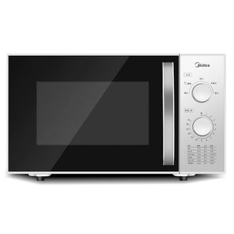 美的/Midea  3-5人用 快捷微波炉 360°转盘加热 旋钮操控 五档火力 23L M1-230E （ZMD安心系列） 800W
