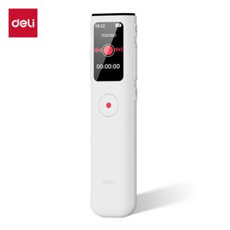 得力/Deli  MP306录音笔16G 录音神器 便携式随身专业录音设备会议 白色