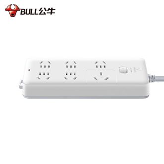 公牛（BULL）  空调插座10A转16A转换器插排延长线GN-B15D 六位总控-3米