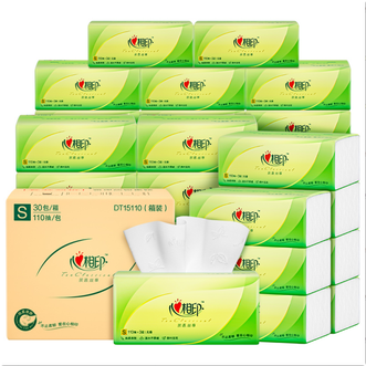 心相印  整箱装 30包 110抽三层 失水不易破