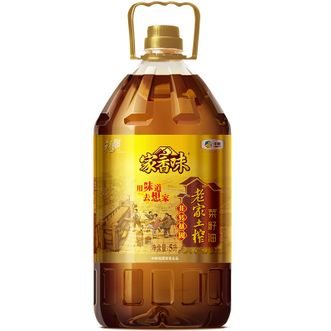 福临门  家香味 非转基因 老家土榨菜籽油5L炒菜煎炸压榨食用油中粮出品