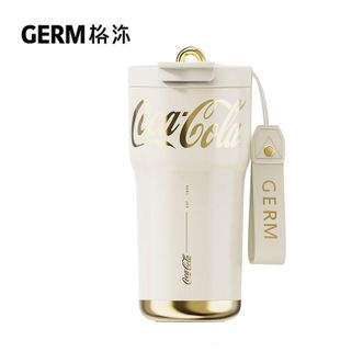 格沵  可口可乐保温杯 大容量咖啡杯双饮吸管水杯子 700ml