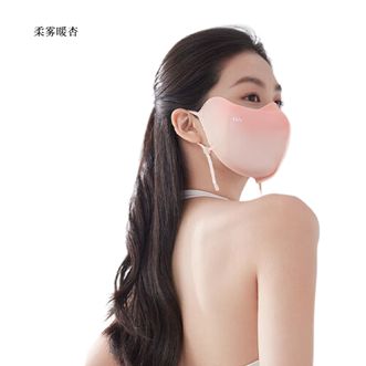 蕉下/BENEUNDER  小颜腮红护眼角防晒口罩AL39024柔雾暖杏 立体防晒口罩女冰丝防紫外线【升级凉感】