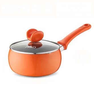 爱仕达/ASD  奶锅不粘炫彩16CM宝宝辅食锅小奶锅泡面汤锅明火专用WG8916
