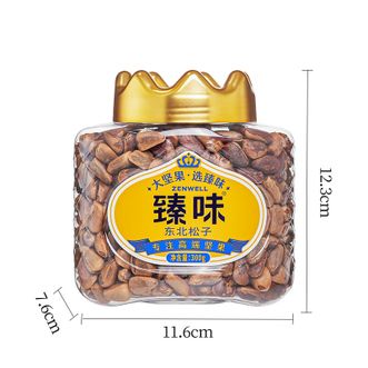 臻味  坚果罐装皇家系列每日坚果炒货办公室干果零食 [中罐]东北松子300g