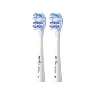 笑容加 (usmile)  电动牙刷头 成人缓震牙刷缓震亮白款-2支装 电动牙刷替换头全系列通用适配