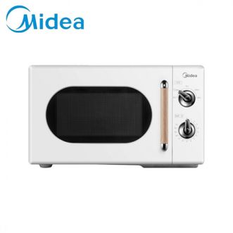 美的/Midea  20L微波炉复古旋钮双控 360°转盘式加热微波炉PM2004