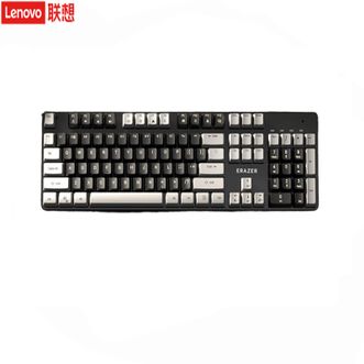 联想（Lenovo）  异能者有线机械键盘GK301lite【黑白】 全键无冲 笔记本台式机 办公电竞键盘机械