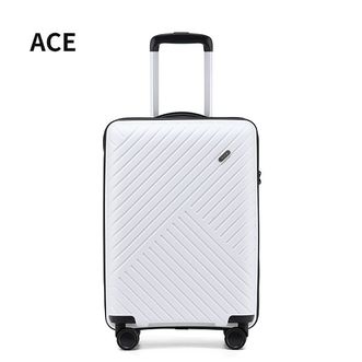 ACE  硬箱拉杆箱时尚旅行登机箱行李箱白色20寸D8011