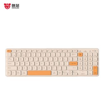 咪鼠科技/MIMOUSE  KB6 AI键盘 智能AI3.0写作PPT绘图 无线蓝牙语音键盘 支持DeepSeek-R1 落日橙