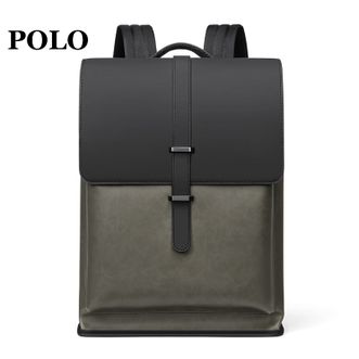 POLO男士背包休闲潮流双肩包多功能大容量出差旅行包时尚学院风学生书包高中男包093151
