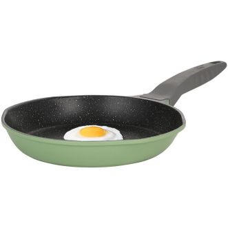 炊大皇（COOKER KING）  26cm麦饭石煎锅无油烟平底锅不粘锅牛排锅煎饼锅煎蛋锅电磁炉燃气通用竹青石大V煎盘J26D-ZQ