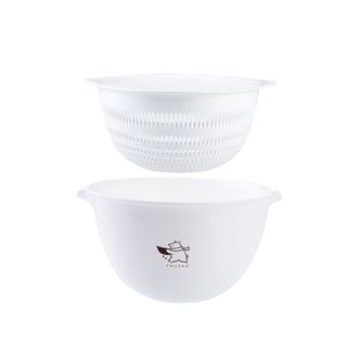 树可  小白熊洗菜盆沥水篮 SLQ106233