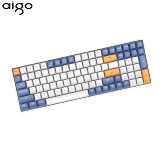 爱国者（aigo）  机械键盘A100【星空蓝-K黄轴】有线/2.4G无线双模 客制化游戏办公 全键无冲 热插拔 可充电