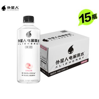 元气森林  外星人电-解质水无糖饮料白桃味500mL*15瓶