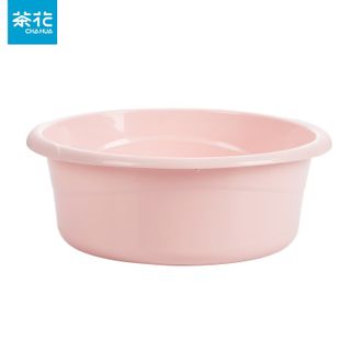 茶花  塑料盆 大号洗脸盆 学生宿舍洗衣服洗脚宝宝足浴盆30cm