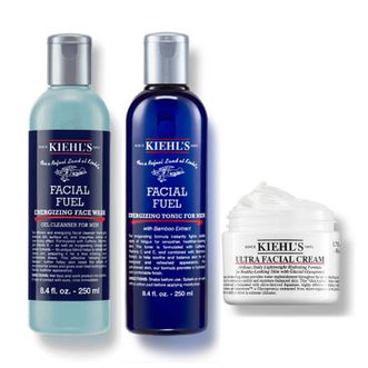 科颜氏（KIEHL'S）  男士活力醒肤洁面水高保湿霜3件套