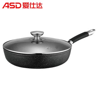 爱仕达/ASD  28cm晶石不粘煎锅 家用厨房平底煎锅不粘锅多功能煎锅 燃气灶电磁炉通用锅具 JL28S5J