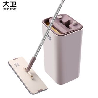 大卫  平板拖把 Z9 免手洗地板刮刮桶 拖布清洁工具 懒人乐墩布干湿两用