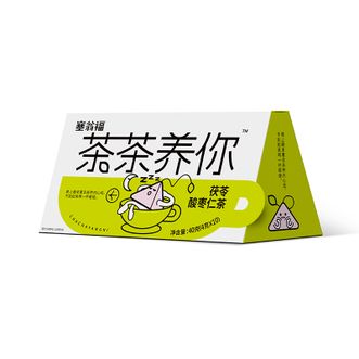 塞翁福  茯苓酸枣仁茶40g 酸酸甜甜舒适好茶（4gx10）袋 精致早餐茶茶养你 休闲下午茶（安神款）