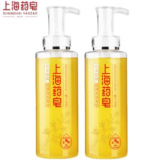 上海药皂  草本除螨硫磺液体香皂500g*2瓶 液体硫磺皂除螨抑菌沐浴油痘肌男女适用沐浴露