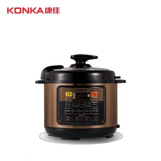 康佳/Konka  电饭煲高压锅  KYLG-5001E(JS) 电压力锅5L大容量全自动智能预约多功能家用保温不粘内胆蒸煮炖焖高压锅