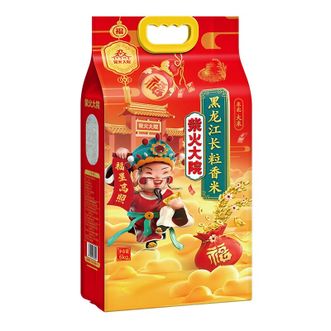 柴火大院  黑龙江长粒香米十斤  真空包装东北大米  5kg