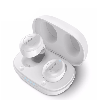 飞利浦（PHILIPS）真无线蓝牙耳机防水运动耳机双麦回音降噪手机通用TAUT102S白色