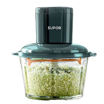 苏泊尔（SUPOR）  升级搅菜杆 花样速搅 辅食 易洗实心短轴 双层四刃精钢刀锋 绞肉机JRD05-U