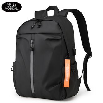 漫山/MOSEAL  商务休闲背包男女双肩包电脑包外出潮流中学生学院风书包MS-Y6028