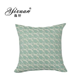 逸轩/yixuan  加厚棉麻提花北欧风简约抱枕 小马-青蓝色-45x45cm单抱枕