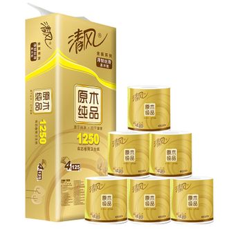 清风  金装4层125克/卷*10卷/提