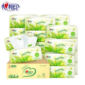心相印 茶语系列抽纸3层100抽6包 茶香入纸柔韧清新 母婴适用家用面巾纸餐巾纸纸抽