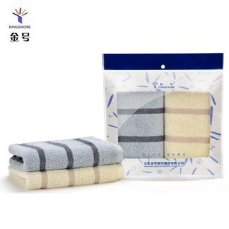 金号  新疆棉纯棉毛巾 双条袋装 60*30cm 66g 吸水面巾洗脸巾 扶桑寄语系列 双条袋装